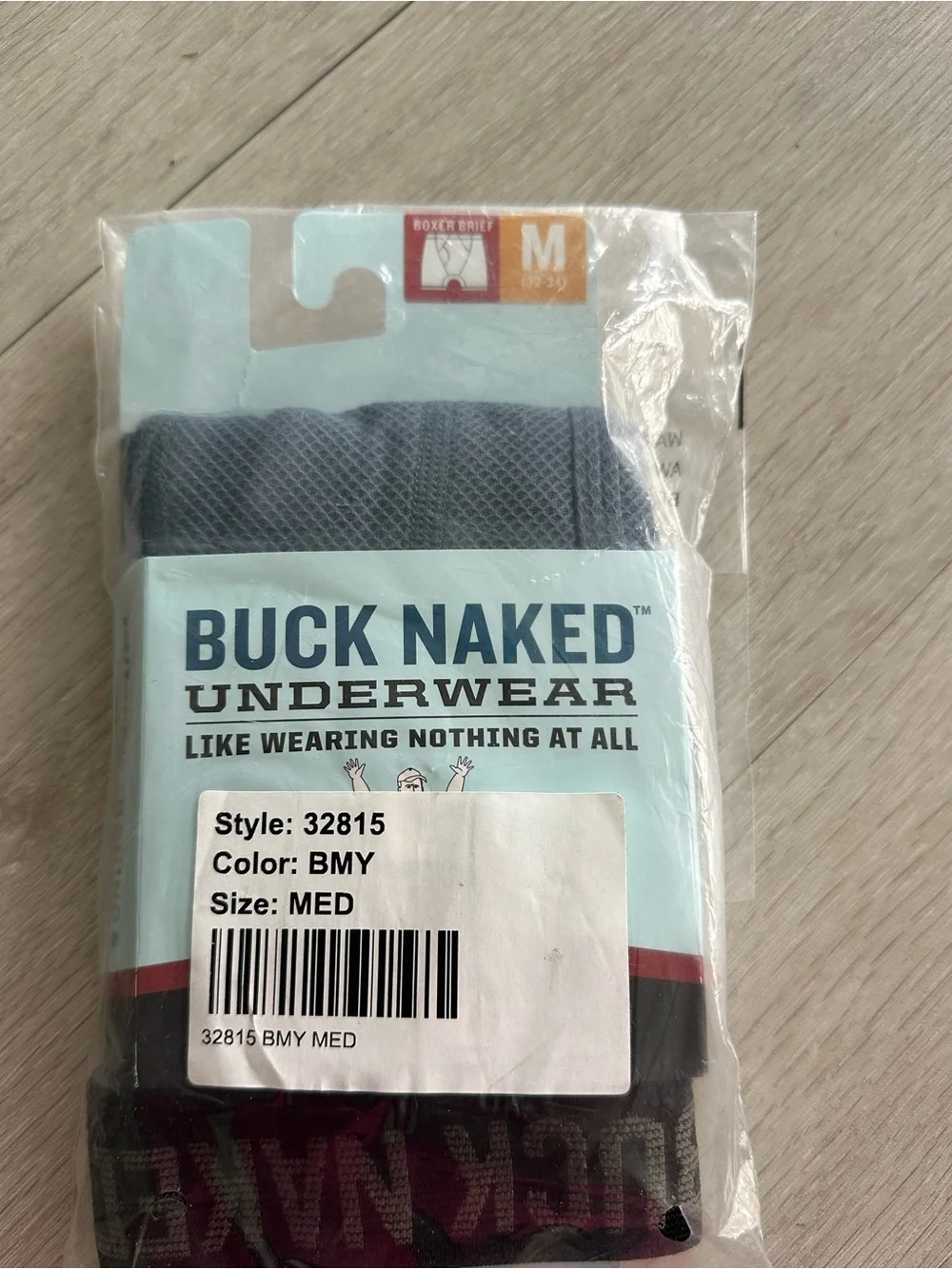 Duluth Trading Buck Naked Bull Pen Boxer Briefs Blue Mercury Medium NEW IN PKG